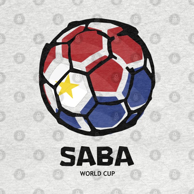 Saba Football Country Flag by KewaleeTee